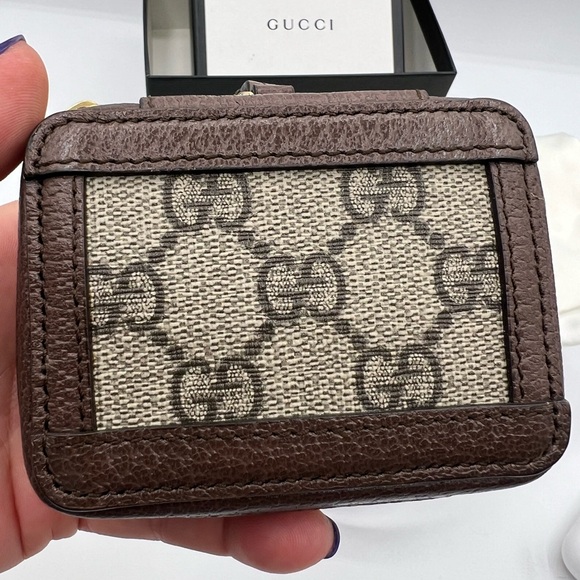 Brand new Gucci gg Supreme Ophidia AirPod pro case with lanyard - Picture 10 of 11